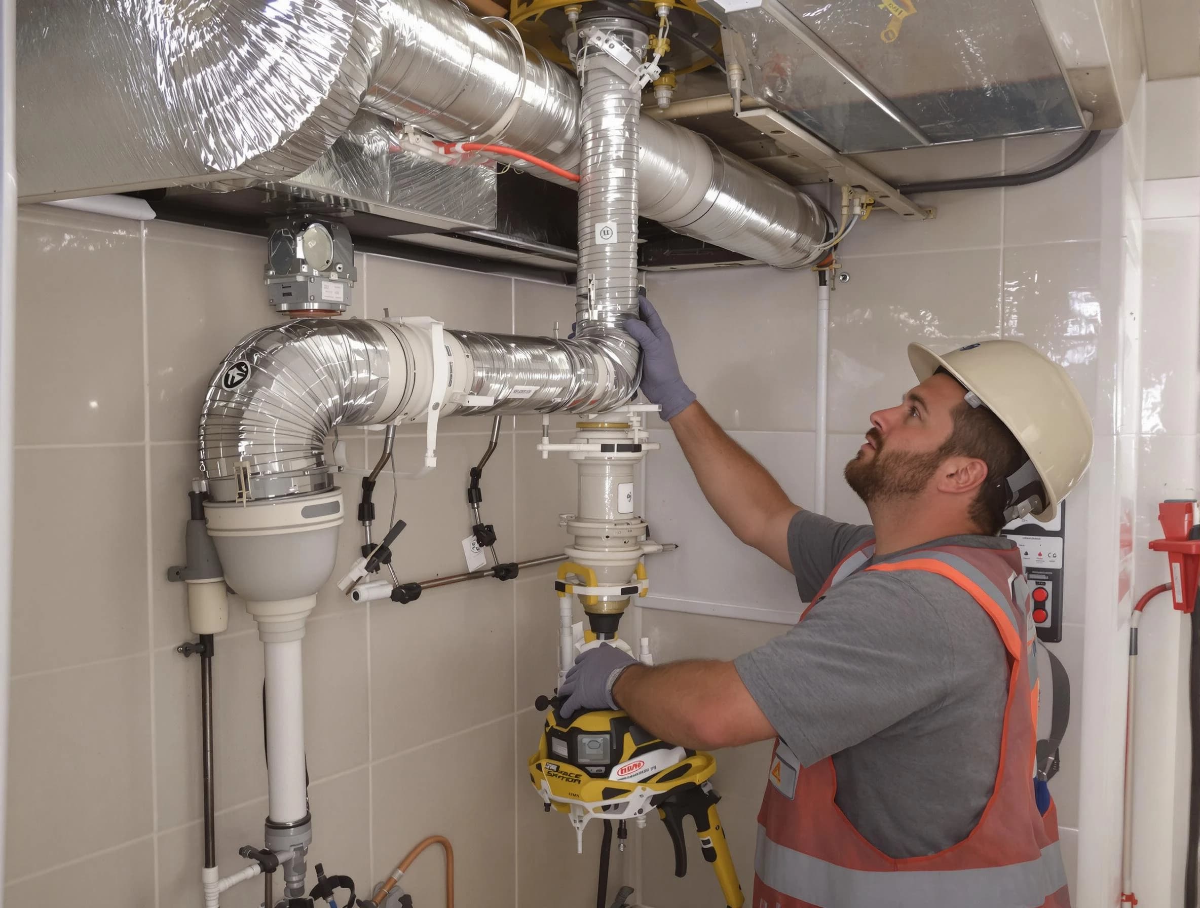 Irvine Dryer Vent Cleaning expert performing professional dryer vent repair and installation in Irvine