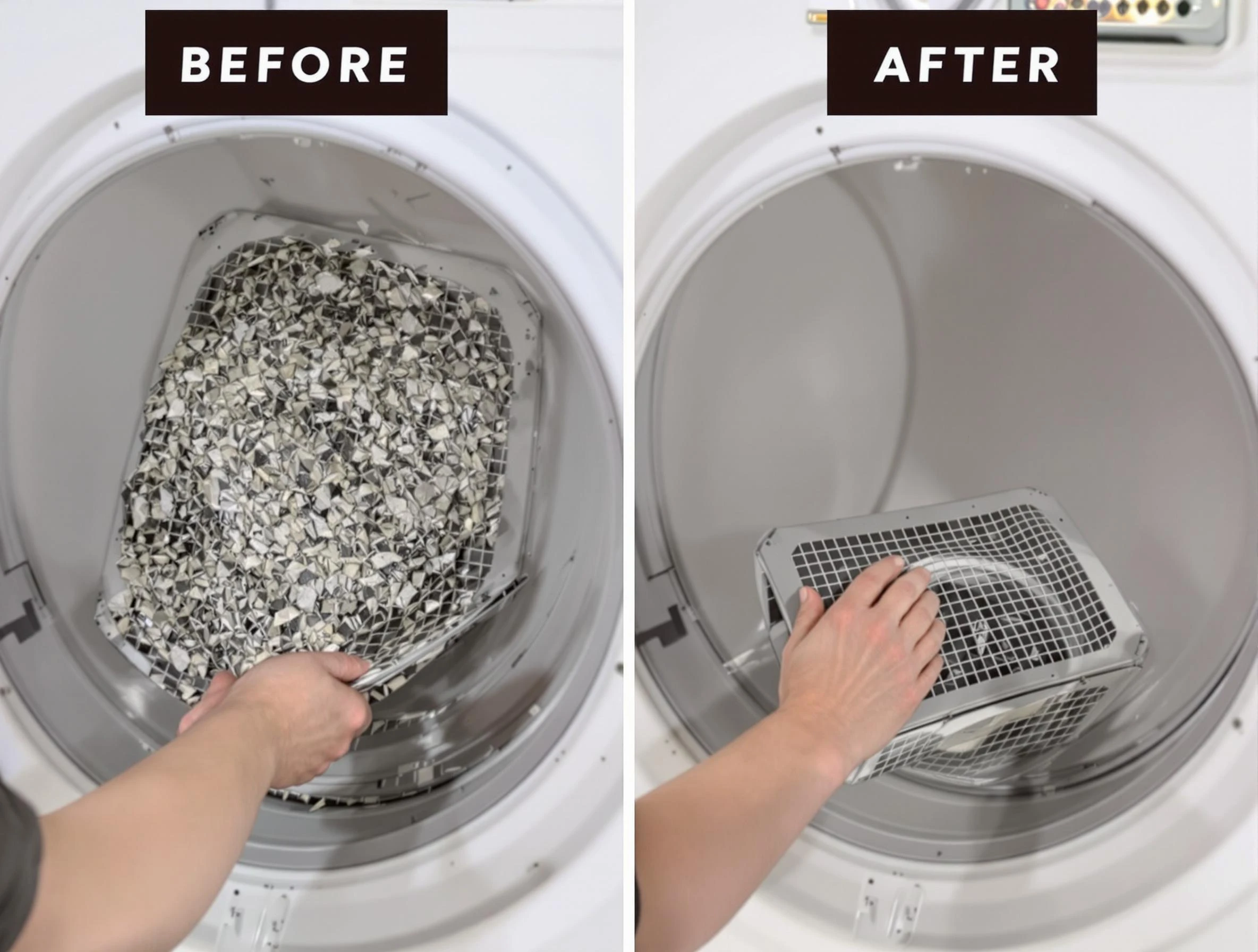 Professional lint trap cleaning by Irvine Dryer Vent Cleaning in Irvine