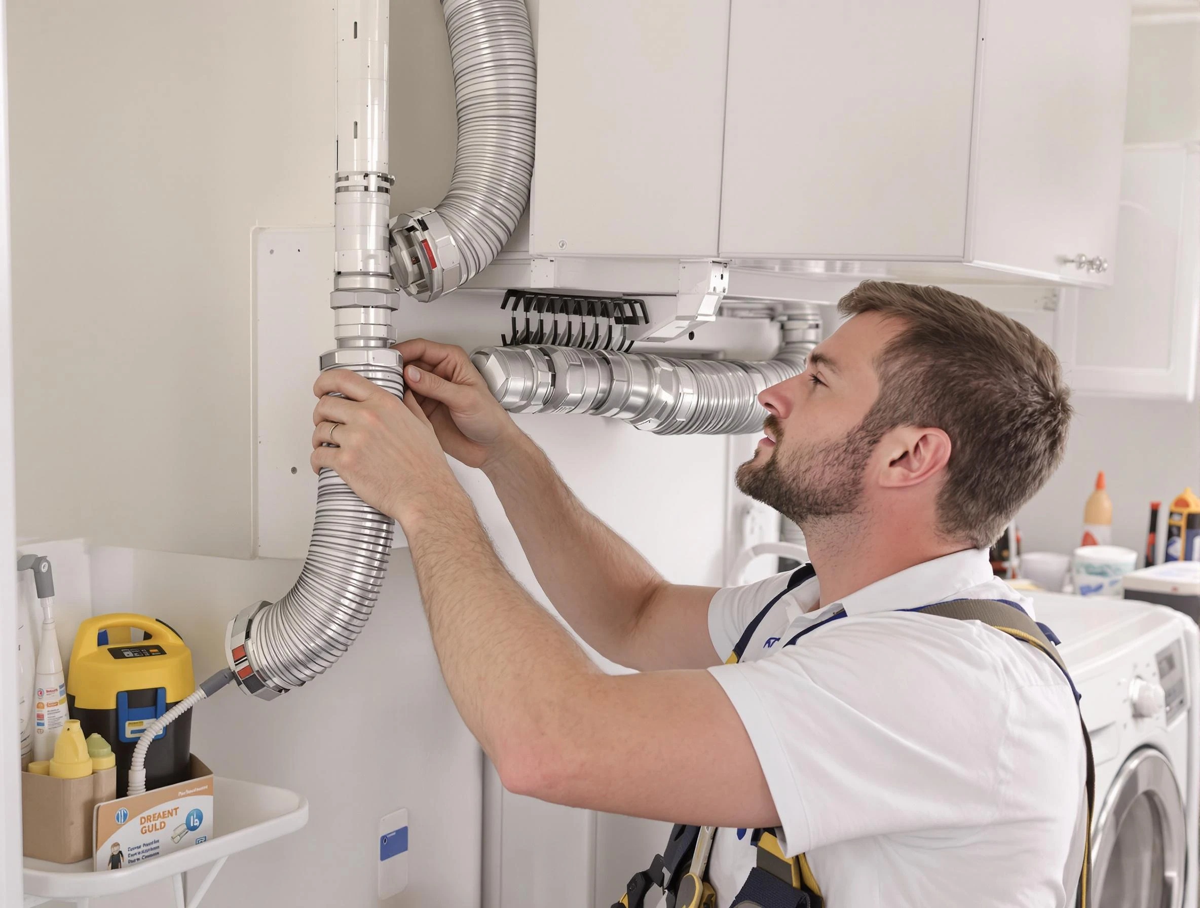 Professional dryer vent repair and installation by Irvine Dryer Vent Cleaning in Irvine